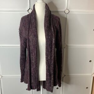 FYLO Fuzzy Open Front Belted Cardigan Size Small